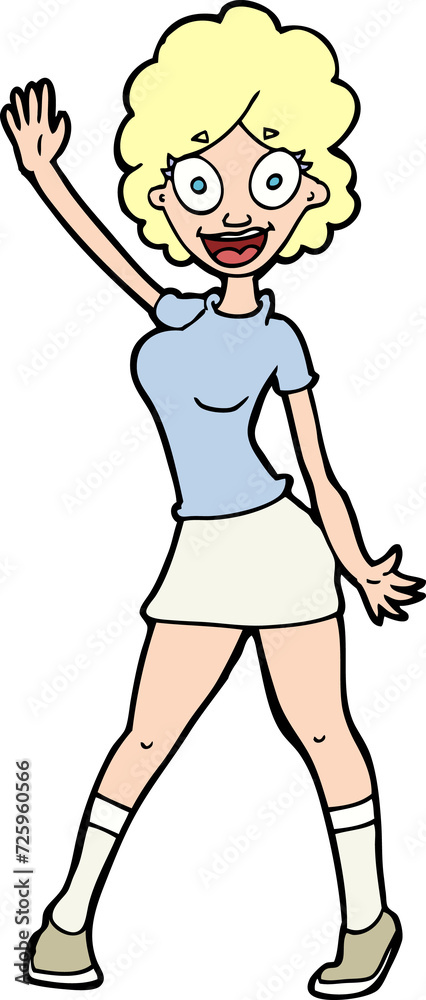 cartoon woman dancing cartoon woman dancing
