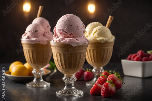 Delicious and tasty ice cream composition