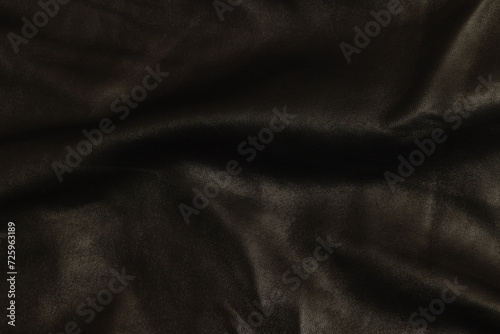 Texture of black leather surface. Leather background.