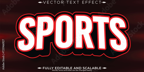 Sport text effect, editable basketball and football text style