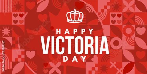 Happy Victoria Day, Canada. illustration, banner, photo