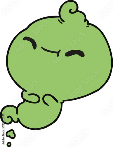 Wallpaper Mural cartoon of kawaii scary ghost Torontodigital.ca