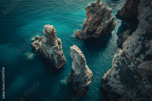Majestic Waters Surrounded by Impressive Rocks