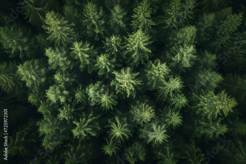 Aerial View of Dense Forest © Ilugram
