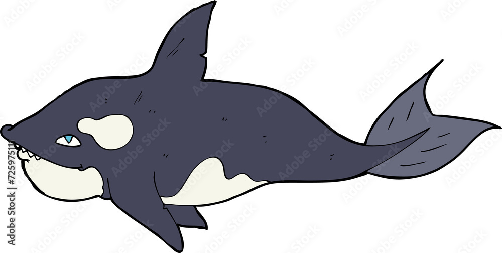Fototapeta premium cartoon killer whale