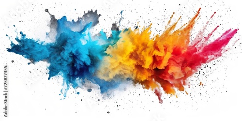minimalistic design Colorful paint splashes png  Colored powder explosion. Paint holi 