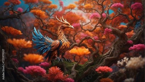 Picture a magical tree that possesses the ability to change its form, morphing into a stunning array of animals and mythical creatures.