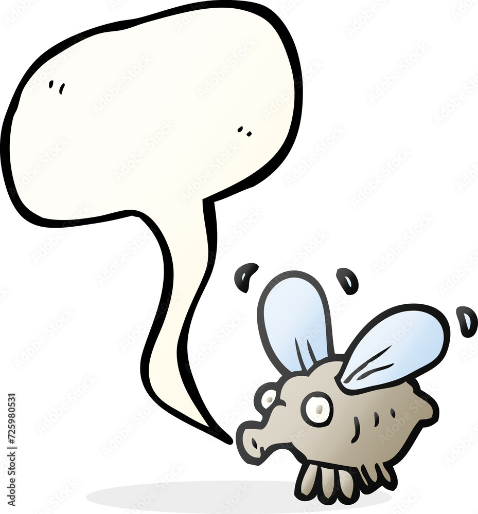speech bubble cartoon fly speech bubble cartoon fly