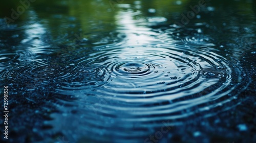 Rippled water surface during rain © buraratn