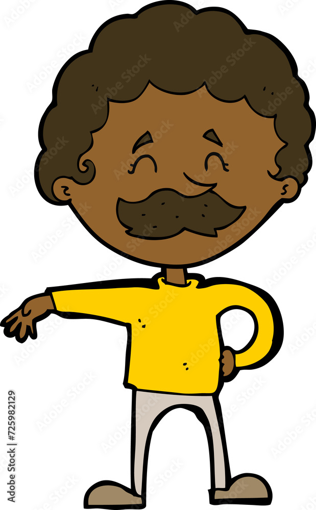 cartoon man making camp gesture cartoon man making camp gesture