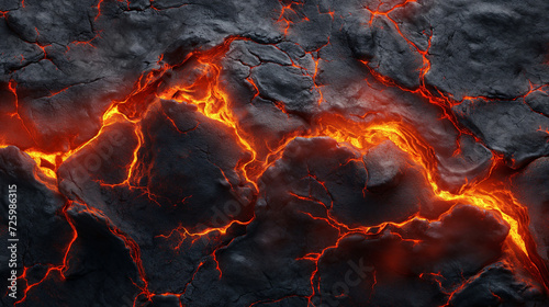 Close-Up of a Lava Texture
