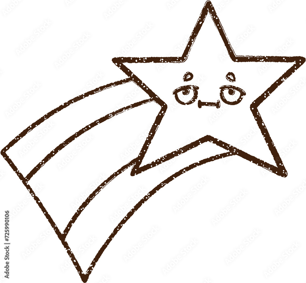 Shooting Star Charcoal Drawing Shooting Star Charcoal Drawing