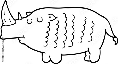 cartoon rhinoceros