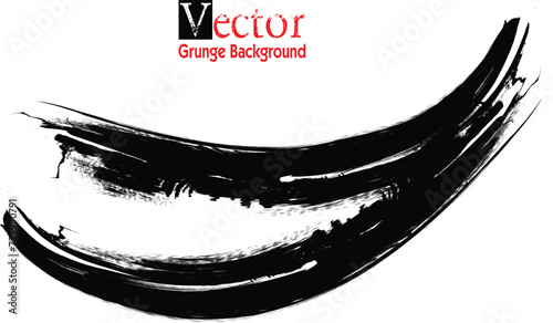 art abstract ink paint stroke background vector, Beautiful brush strokes. brush texture. Hand Drawn Grunge Brush vector.