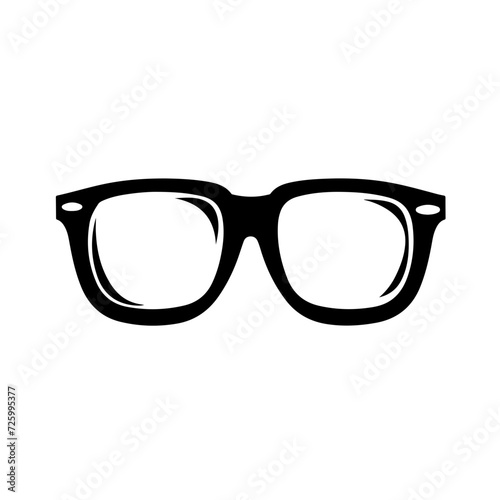 Eyeglasses Frame Logo Monochrome Design Style photo