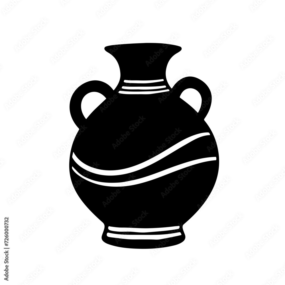 Pottery Logo Monochrome Design Style