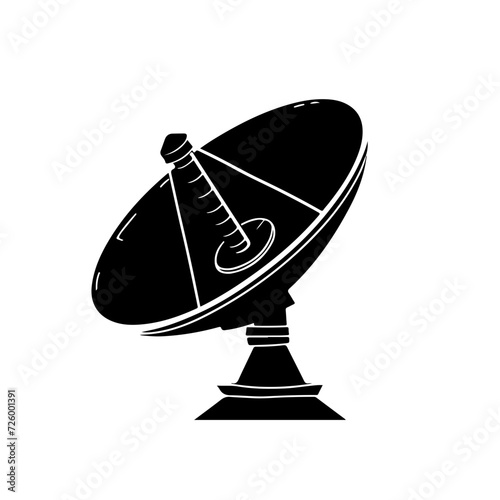 Satellite Antenna Logo Monochrome Design Style photo