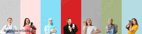 Collage of different young ...