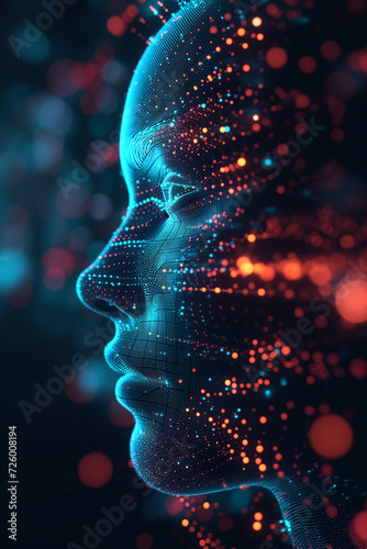  AI avatar, coding, programing, hologram