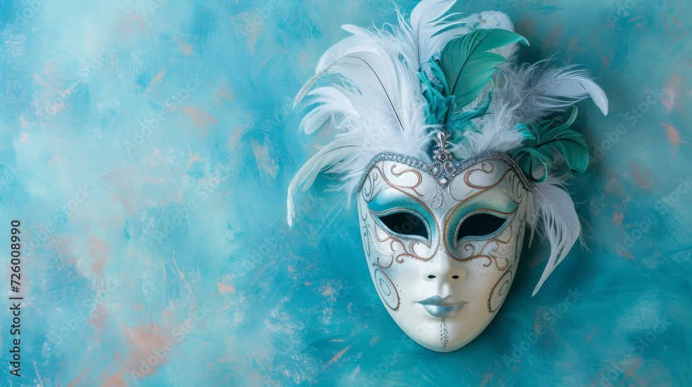 Venetian carnival mask and adds a touch of sophistication generative ai