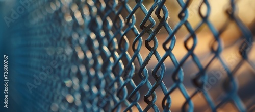 Close-up shot of wire mesh serving as enclosure or barrier
