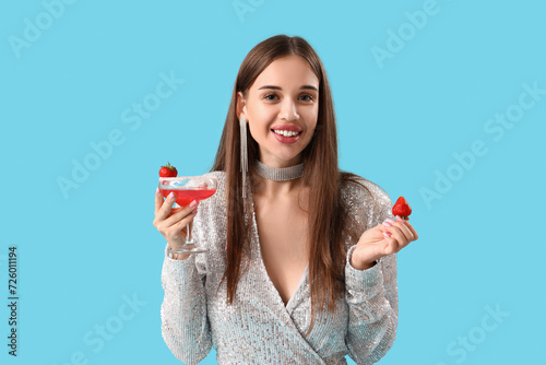 Beautiful young woman with ...