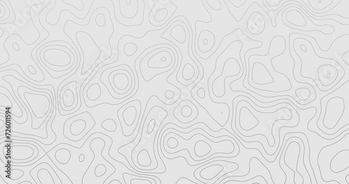 Contour Animation d'une carte topographique stylisée et d'une ligne géographique de relief montagneux, sur une toile de fond abstraite et ondulée présentant une carte quadrillée du terrain. (ID: 726011594)
