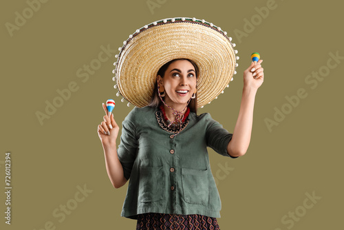 Beautiful woman in sombrero...