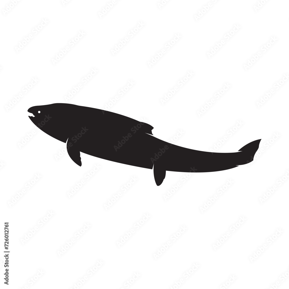 Salmon, fish and fishing, logo template. Underwater world, river and marine life, nature, vector design, illustration Salmon, fish and fishing, logo template. Underwater world, river and marine life, nature, vector design, illustration
