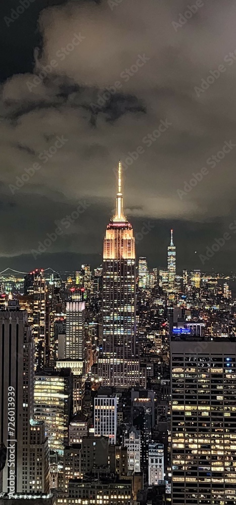 Fototapeta premium Manhattan de noche