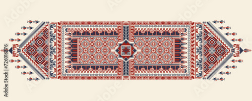 Tatreez, decorative Palestinian embroidery symbol