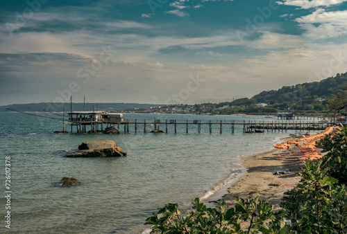 16-09-2024. Fossacesia Marina; Trabocchi coast, Cavalluccio beach with the 