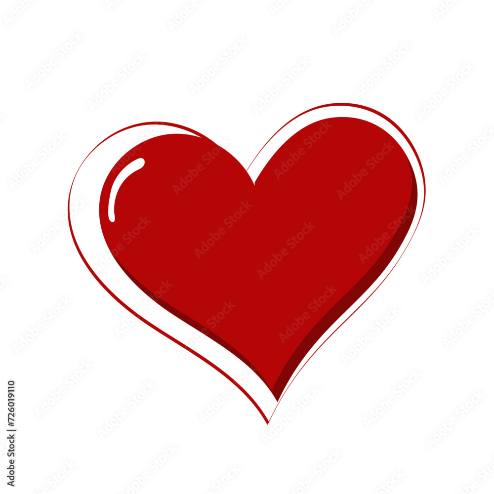Happy Valentine's Day abstract love red heart