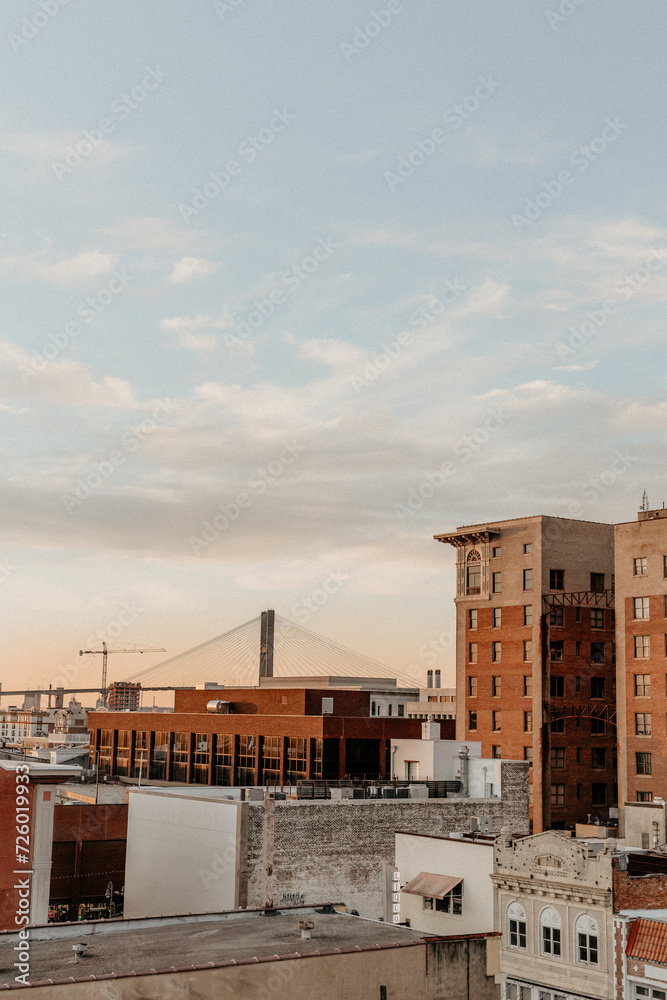 Fototapeta premium Dusk views of Savannah/GA