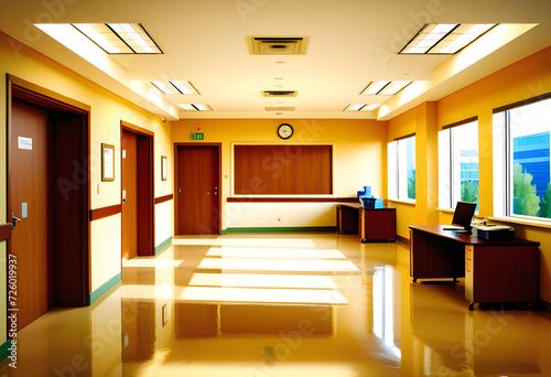 Doctor's Office. Medical. Healthcare. Clinic. Examination Room. Professional. Healthcare Environment. Waiting Area. Health Services. Consultation. Modern. Interior. Patient Care. AI generated.