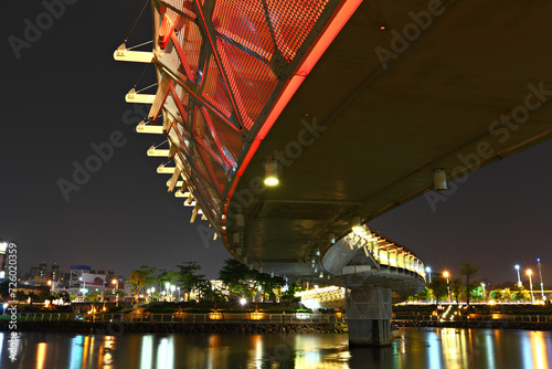 bridge at night in Taiwan