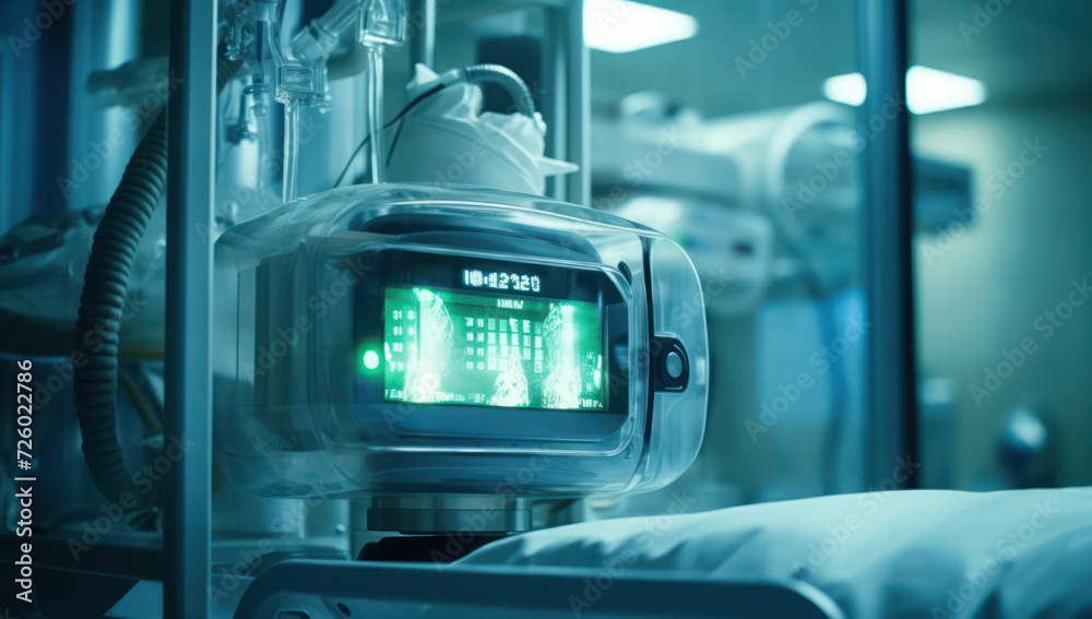 High-Tech Hospital Care: Advanced Equipment and Patient Monitoring in a Modern ICU High-Tech Hospital Care: Advanced Equipment and Patient Monitoring in a Modern ICU
