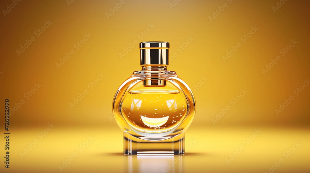 golden yellow small blank empty glass perfume bottle golden yellow small blank empty glass perfume bottle