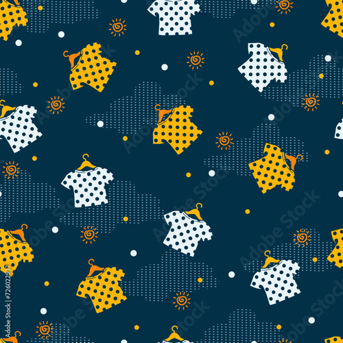 Dotted Polka Magic Whimsy Shirt Vector Pattern