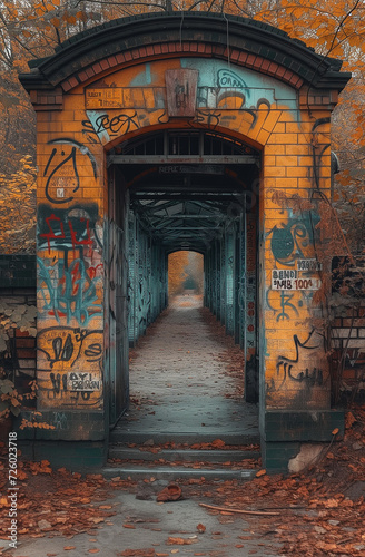 Graffiti in an abandoned location.