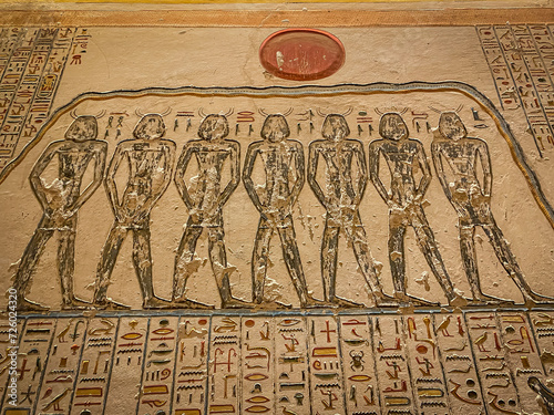 Tomb of Memnon KV9 in the Egyptian Valley of the Kings, in the Theban necropolis, Egypt, Luxor