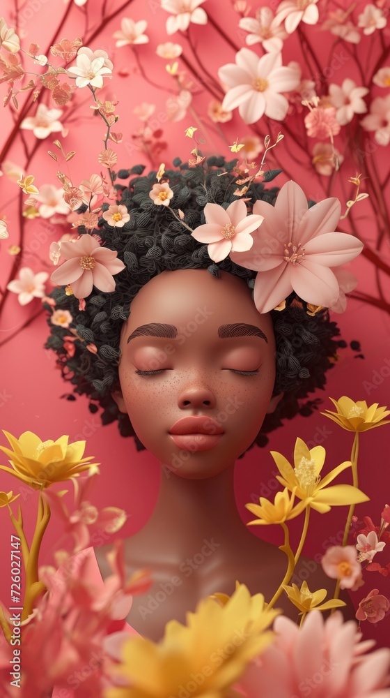 Cartoon digital avatars of Flora Designer