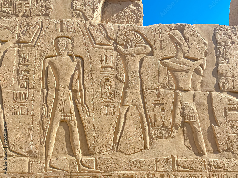 Karnak Temple is dedicated to the temple complex of Ancient Egypt. Thebes, Karnak, Luxor, Egypt