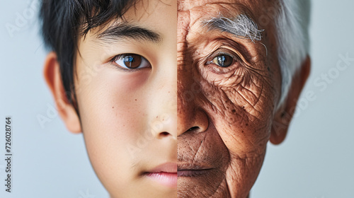 時代を映す日本人の顔：青春と老年の一体感