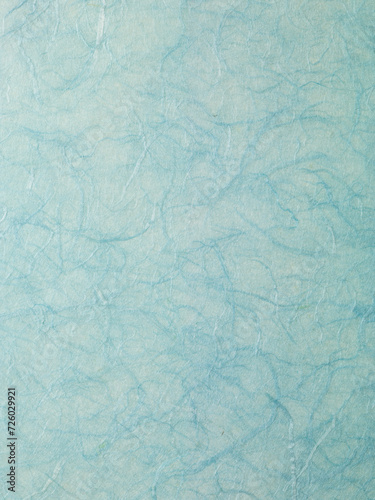 水色　和紙　雲流染め　