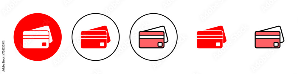 Credit card icon set illustration. Credit card payment sign and symbol Credit card icon set illustration. Credit card payment sign and symbol
