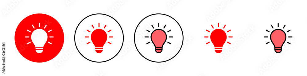 Lamp icon set illustration. Light bulb sign and symbol. idea symbol. Lamp icon set illustration. Light bulb sign and symbol. idea symbol.