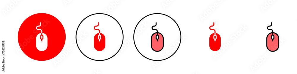 Mouse icon set illustration. click sign and symbol. pointer icon vector. Mouse icon set illustration. click sign and symbol. pointer icon vector.