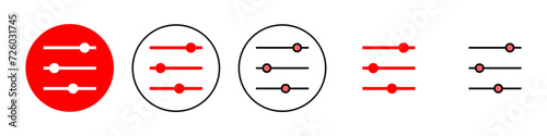Menu Icon set illustration. web menu sign and symbol. hamburger menu symbol