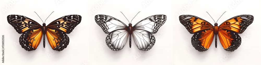 Fototapeta premium butterfly species in this collection